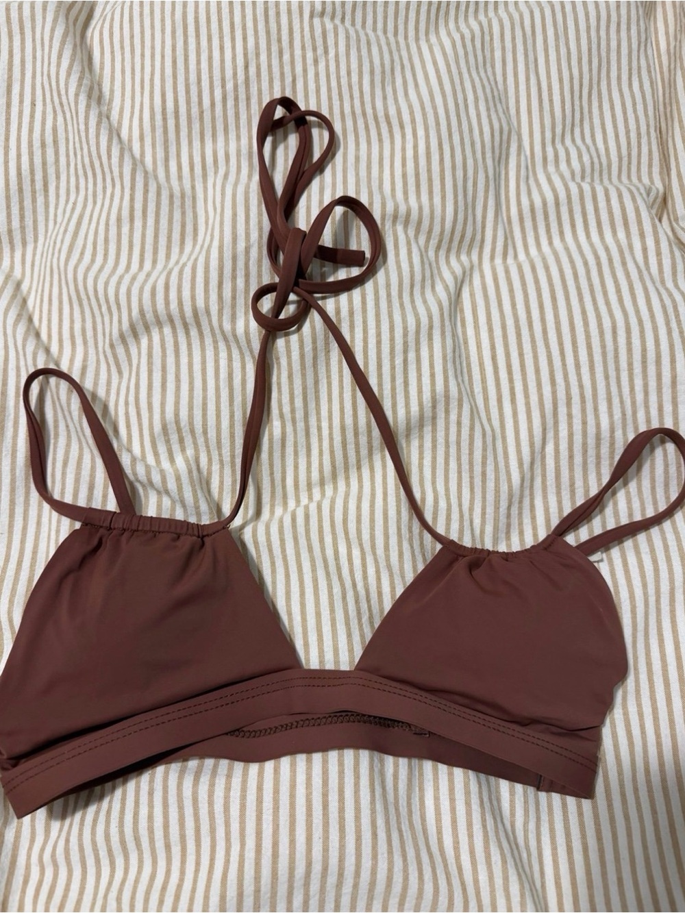 Women's Seamless Triangle Bralette - Chocolate Brown - Tilly’s